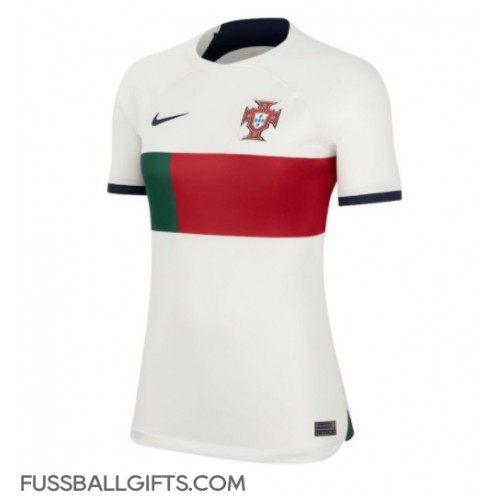 Portugal Fußballbekleidung Auswärtstrikot Damen WM 2022 Kurzarm